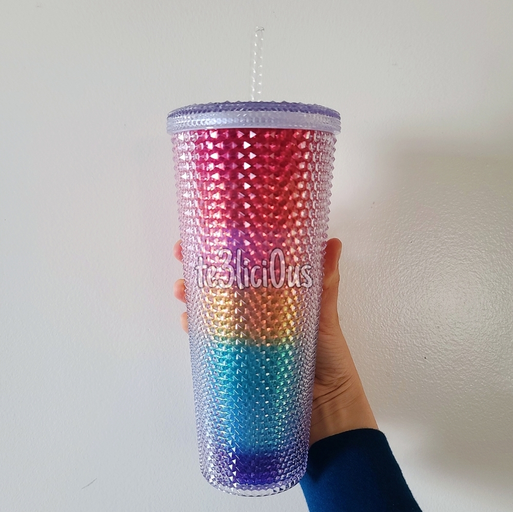 🏳️‍🌈 STARBUCKS PRIDE RAINBOW STUDDED TUMBLER - Picture 3 of 8